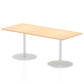 Dynamic Italia 1800 x 800mm Poseur Rectangular Table Maple Top 725mm High Leg ITL0307 DD